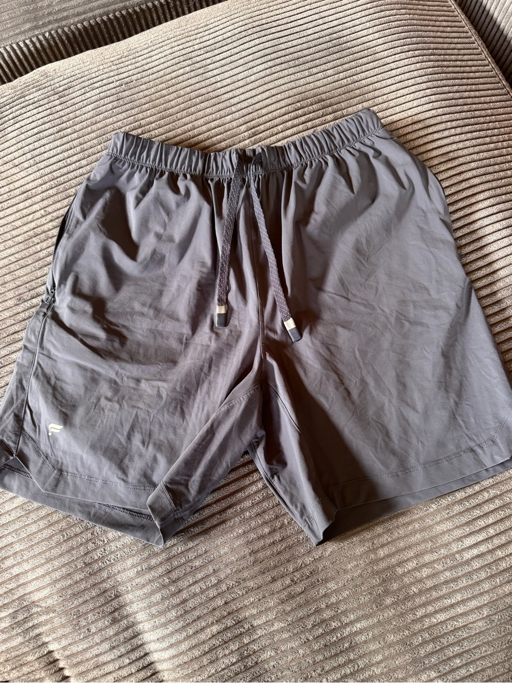Men's Slate Blue Fabletics Shorts 7” inseam